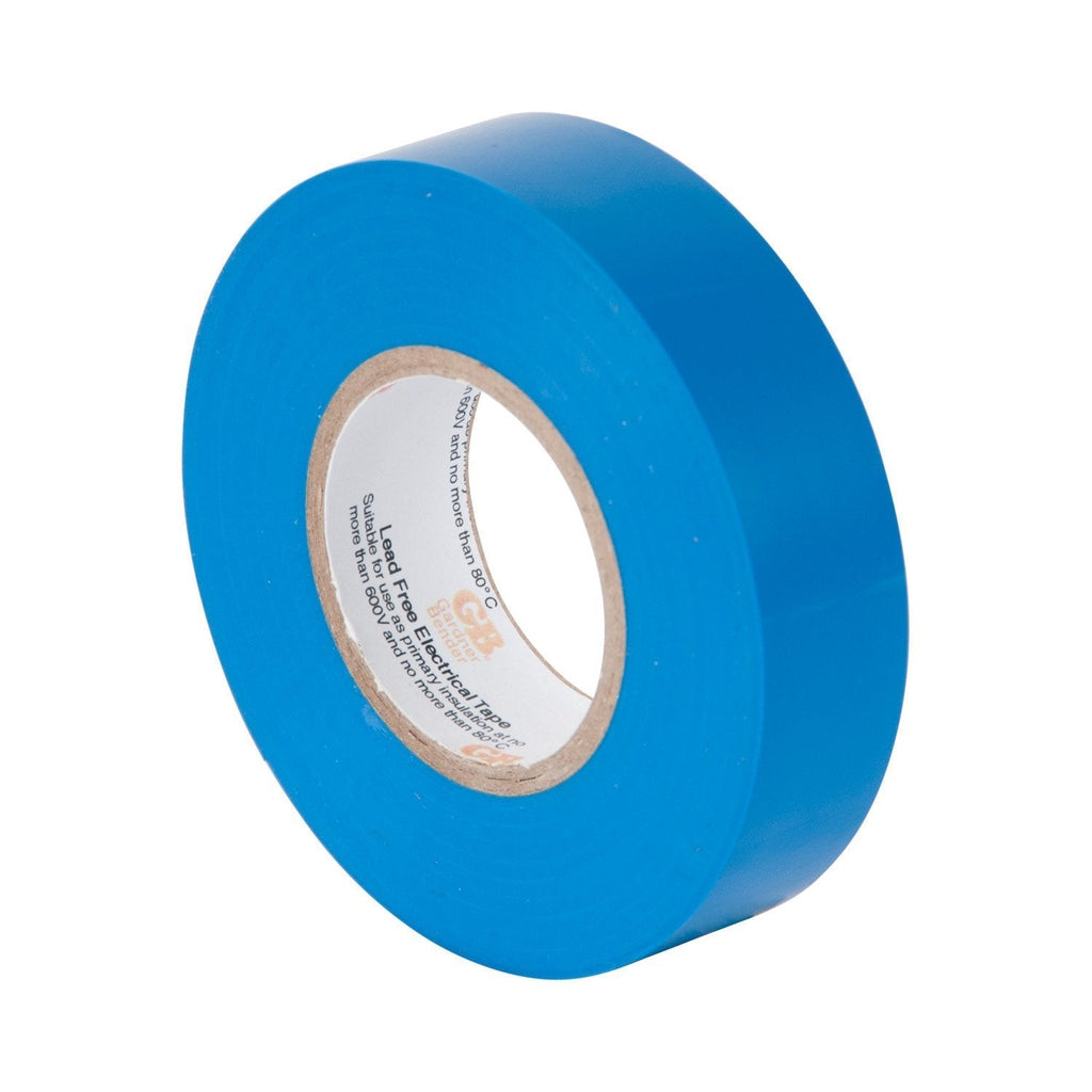 Gardner Bender GTB-667P Electrical Tape, ¾ in x 60 ft., Durable, Easy-Wrap, Flame Retardant, Blue