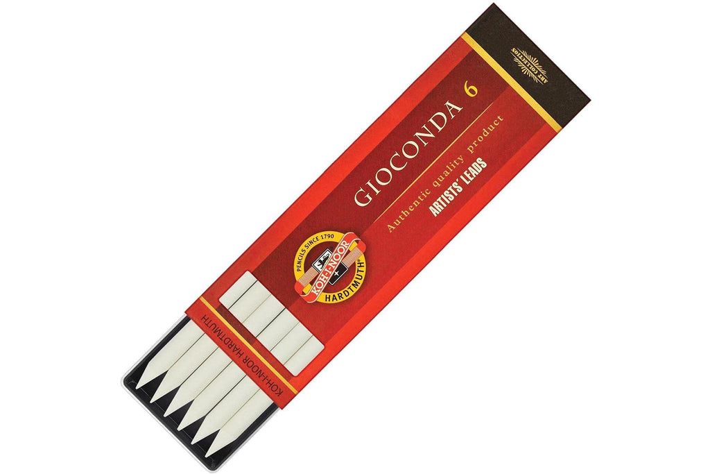 Koh-I-Noor 6 Gioconda 5.6 mm White Drawing Chalk. 4371