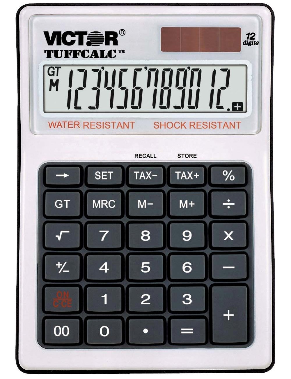 Victor 99901 TuffCalc Calculator, White, 1.8" x 4.6" x 6.5" 1.8" x 4.6" x 6.5"