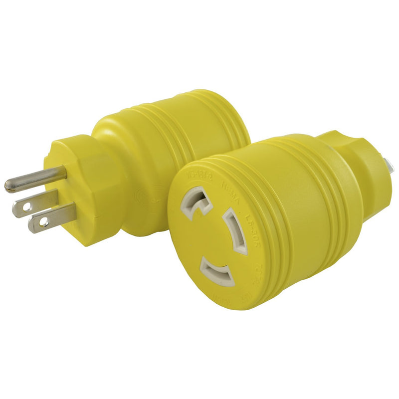 Conntek 30222-YW 15A to L5-30R Plug Adapter Yellow