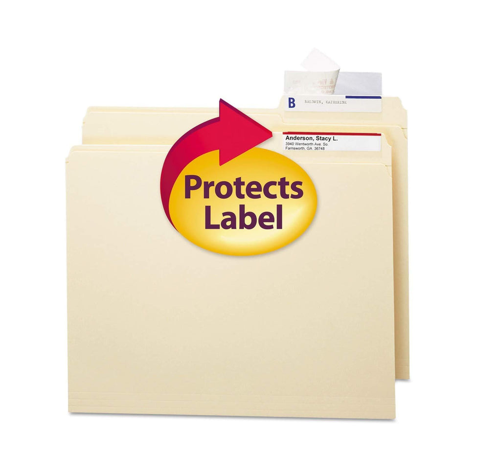 Seal & View File Folder Label Protector, 3-1/2X1-11/16, 100/Pack [Set of 2]