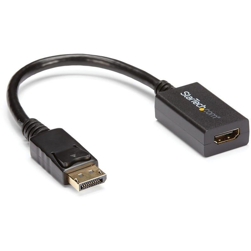 StarTech.com DisplayPort (Male) to HDMI (Female) Adapter Converter - 1920x1200 - Latching DP Connector - DisplayPort Laptop or Desktop to HDMI (Female) to Connect HDMI Monitor/ Video Cable (DP2HDMI2) 8 inches Single