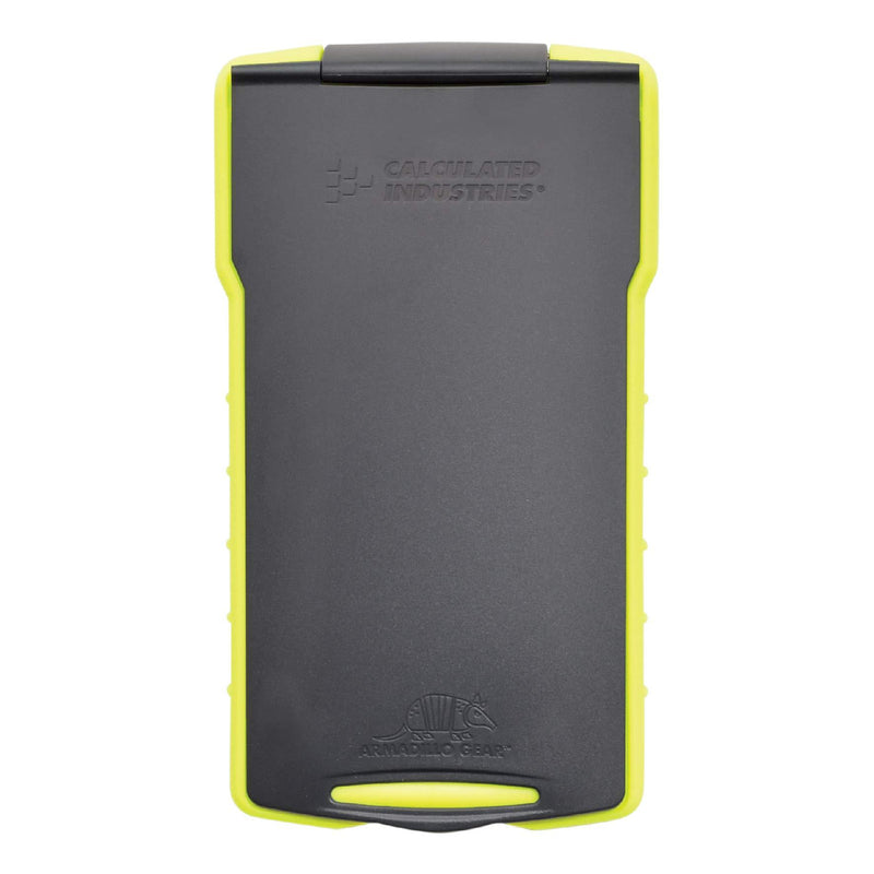 Calculated Industries 5022-5 Armadillo Gear Hard Protective Calculator Case in Lime Green