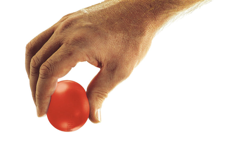 THERABAND Hand Exerciser, Stress Ball For Hand, Wrist, Finger, Forearm, Grip Strengthening & Therapy, Squeeze Ball to Increase Hand Flexibility & Relieve Joint Pain, X-Large Red, Soft, Beginner