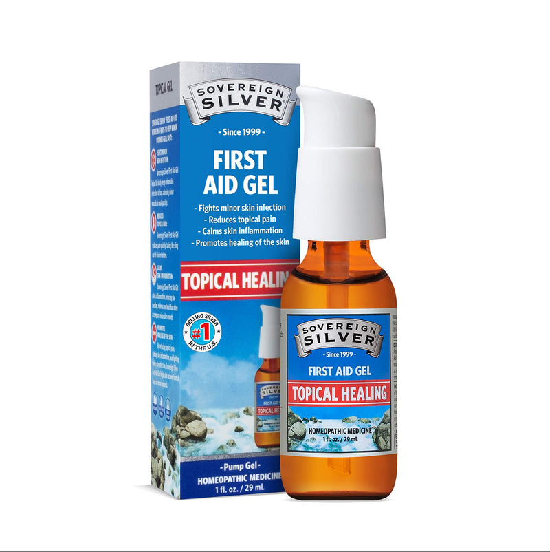 Sovereign Silver First Aid Gel – Topical Healing Homeopathic Medicine, 1 oz. 1 Fl Oz (Pack of 1)