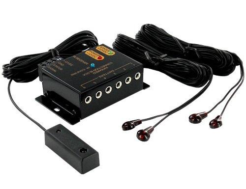 Remote Control IR Repeater Extender Universal to Control Your Audio and Video Products Hidden in a Cabinet, in Another Room or Out of Sight. Included IR Blaster/IR emitter and IR Sensor
