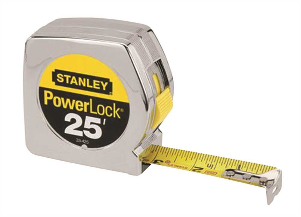 Stanley Power Lock 25 ft. L x 1 in. W Tape Measure Yellow 1 pk