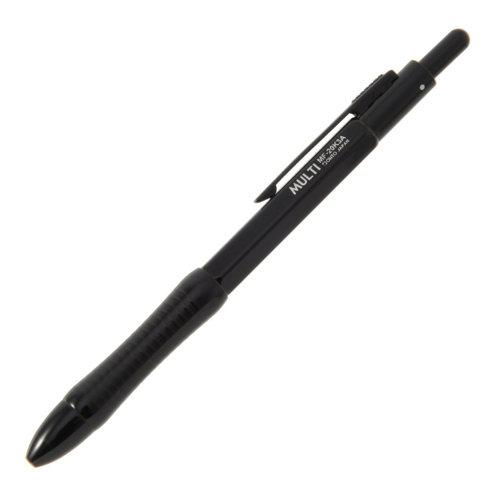 OHTO 2+1 Multi-Function Pen, 0.5mm Mechanical Pencil, 0.7mm Ballpoint Pen, Black (MF-20K3A-PikaKuro)