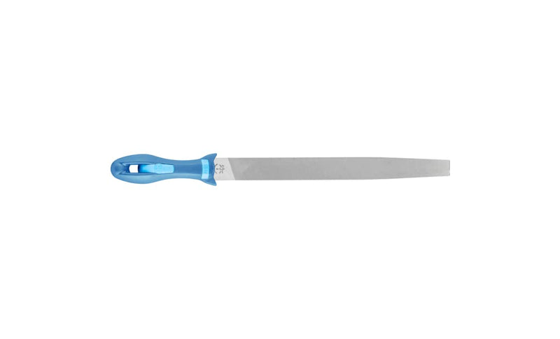 Pferd - 11015P 11216308 Flat Hand File with Handle, American Pattern, Double Cut, Rectangular, Fine, 12" Length, 1-5/32" Width, 9/32" Thickness 12 Inches 1-5/32 inches 9/32 Inches