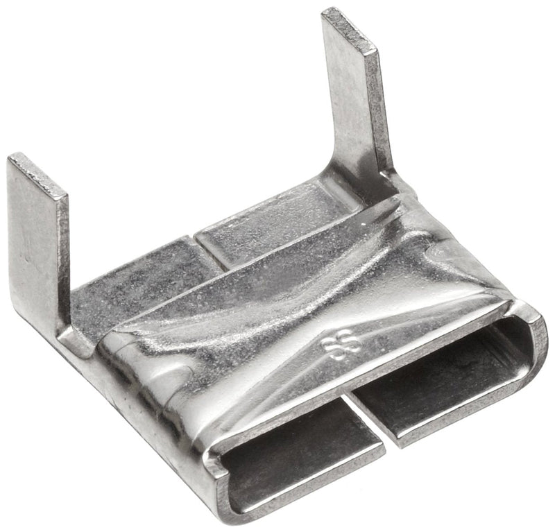 BAND-IT C25299 201/301 Stainless Steel Ear-Lokt Buckle, 1/4" Width, 100 per Box