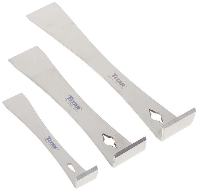 Titan 17007 3-Piece Stainless Steel Pry Bar Scraper Set 3 Piece Set