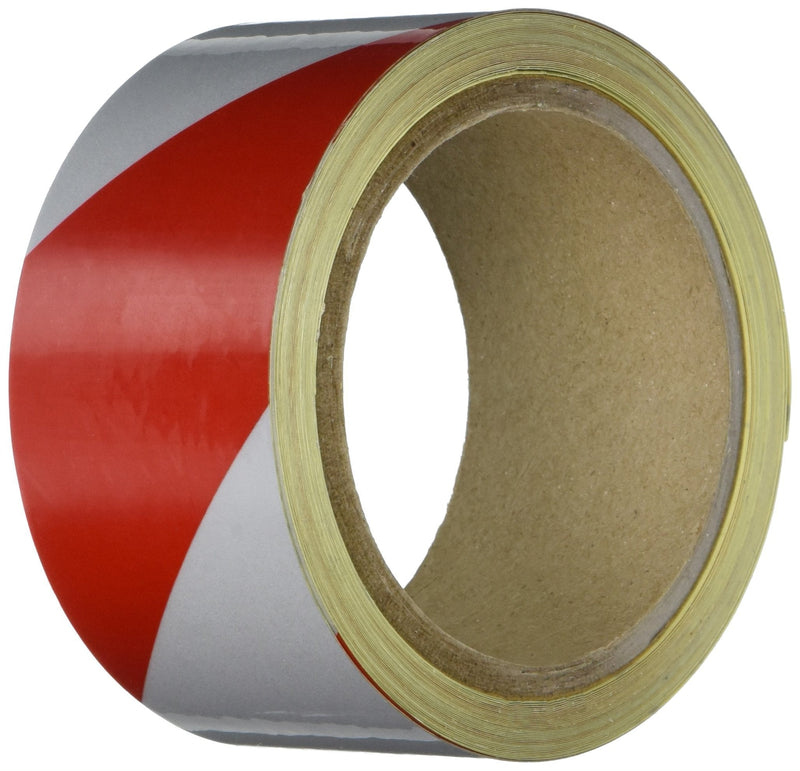 Heskins REF2A Red/White Reflective Tape, 2" x 10 yd