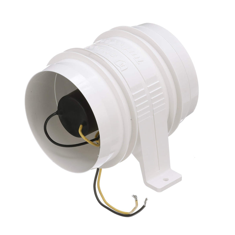 Attwood 1749-4 Turbo 4000 Series II In-Line Blower, For 4-Inch Interior Diameter Vent Hose, Water Resistant, 12-Volt Unspecified