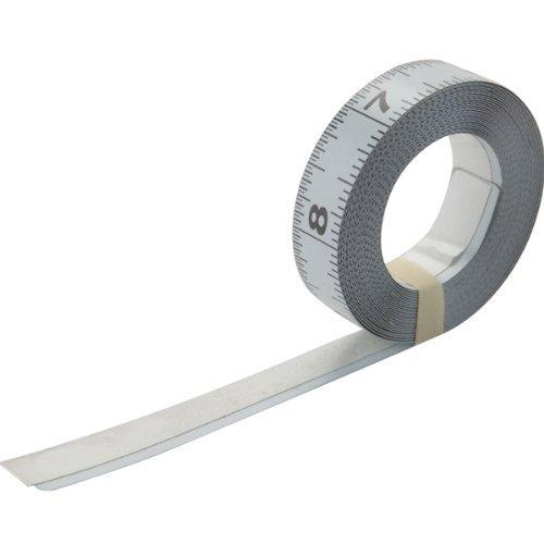 Starrett Measure Stix, SM412WRL - Steel Measuring Tape Tool, 1/2â€ x 12â€™ with Permanent Adhesive Backing, Mount to Work Bench, Saw Table, Drafting Tables and More, Cut Down to Needed Size White
