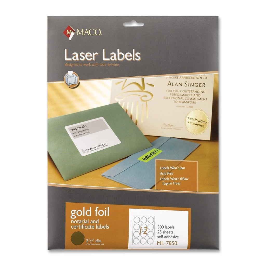 Round Foil Laser Label