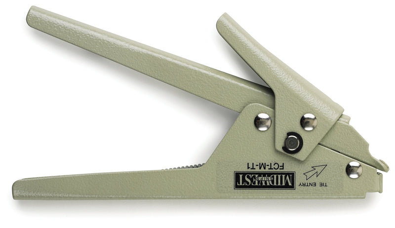Midwest Tool & Cutlery Cable Tie Tension Tool - Thin to Thick Nylon Cable Tightener and Cutter with Handle Cable Trimmer & Durable Metal Casing - MW-T1