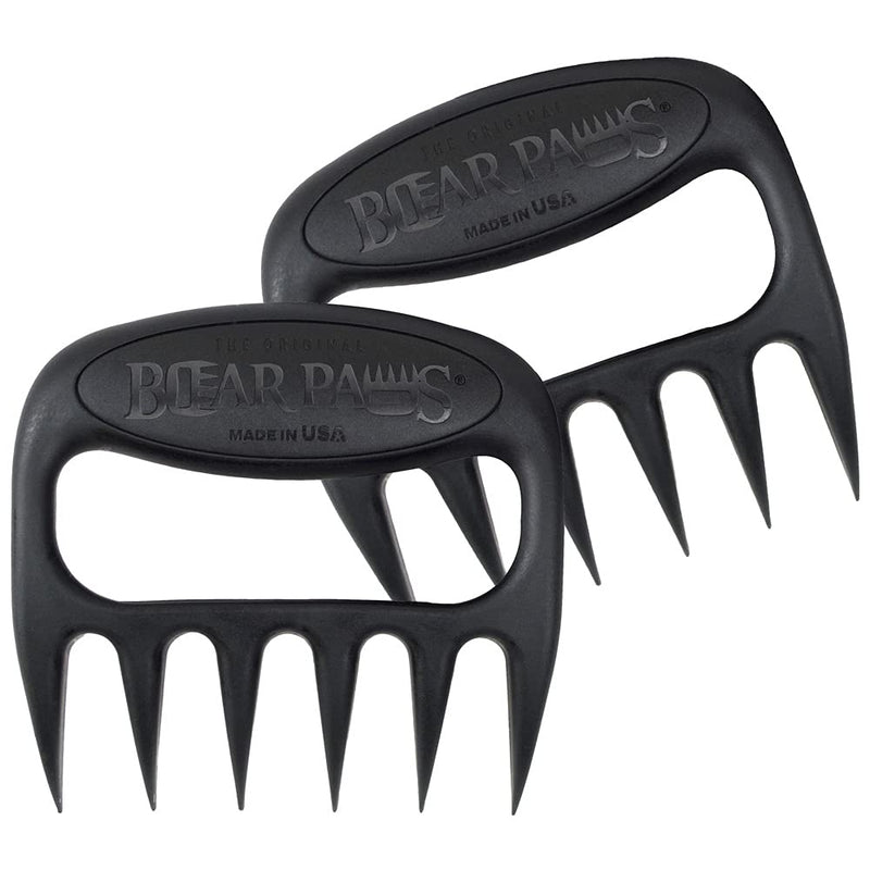 The Original Bear Paws Shredder Claws - Easily Lift, Handle, Shred, and Cut Meats - Essential for BBQ Pros - Ultra-Sharp Blades and Heat Resistant Nylon Black