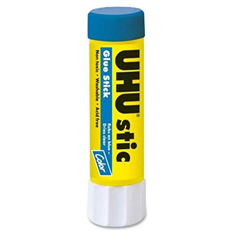 UHU Glue Stick, 0.29 oz, Blue, Pack of 24 (99601)