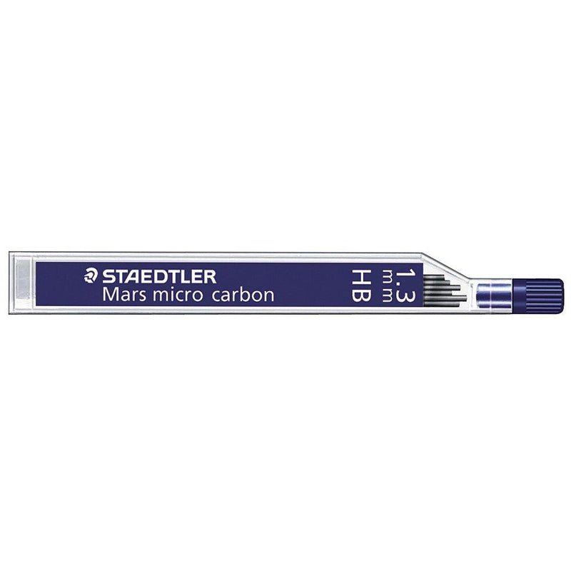 Staedtler Micro Mars Carbon Mechanical Pencil Leads, 1.3 mm, HB, 60 mm x 6 (250 13 HB)