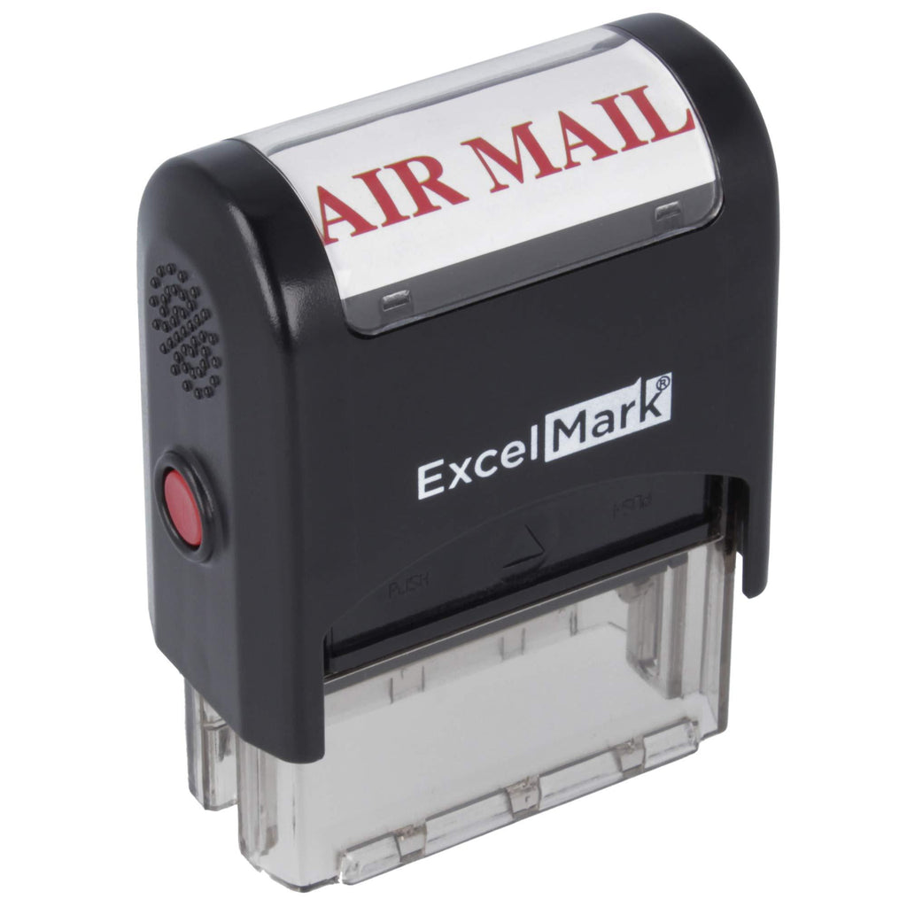 AIR Mail Self Inking Rubber Stamp - Red Ink