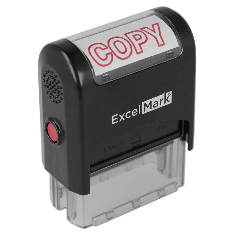 ExcelMark A1539 Copy Self-Inking Stamp - Red Ink