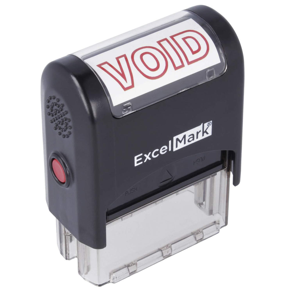 Void Self Inking Rubber Stamp - Red Ink