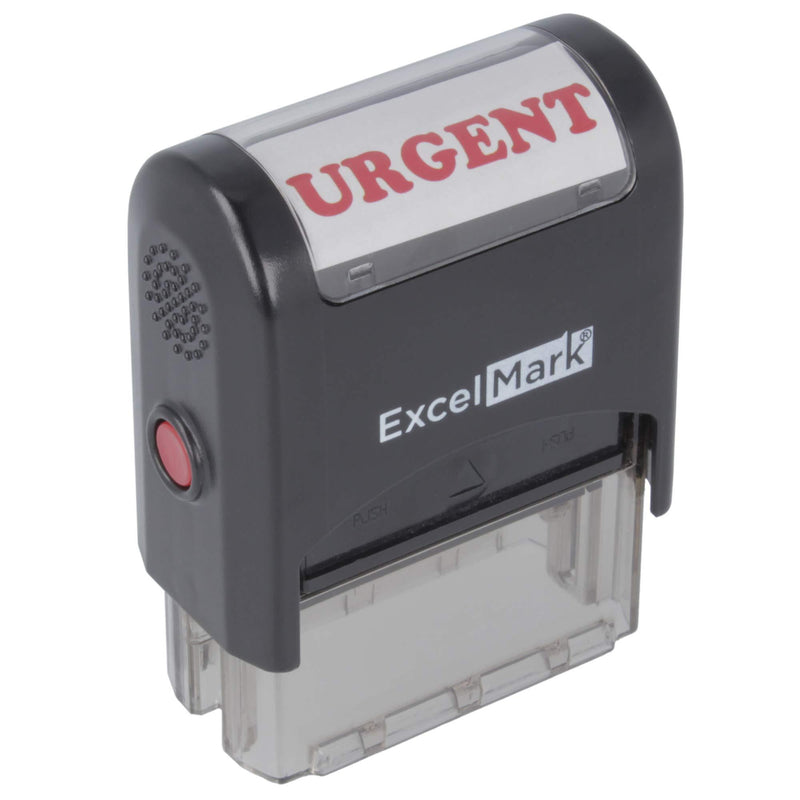 Urgent Self Inking Rubber Stamp - Red Ink