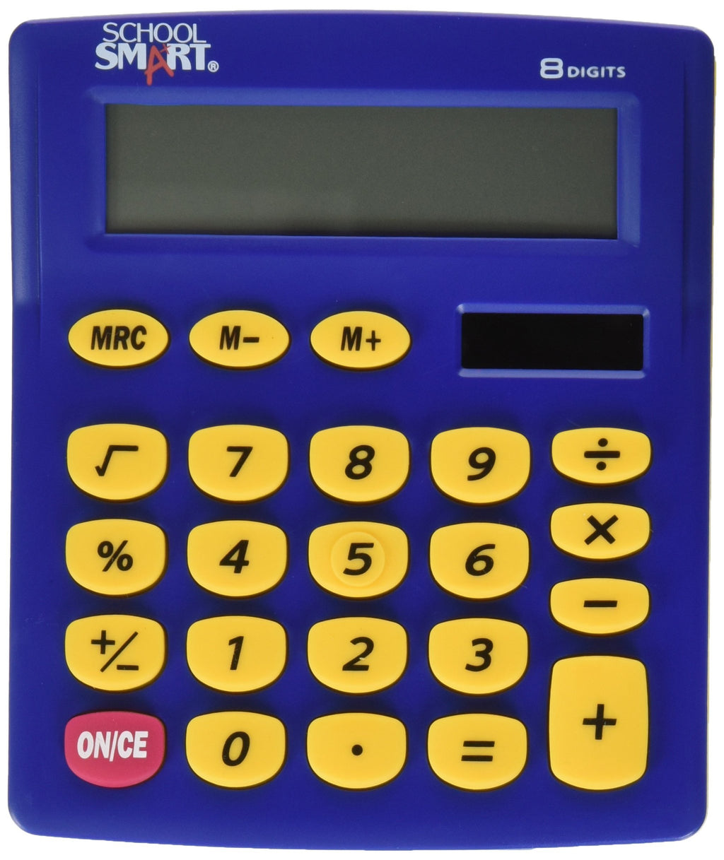 School Smart Primary Calculator, 4 x 5-1/2 Inch, White - 084088