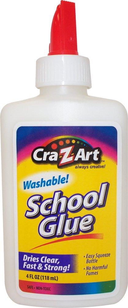 Cra-Z-art Washable School Glue, 4 oz, 1 Bottle (11302) 1 Count