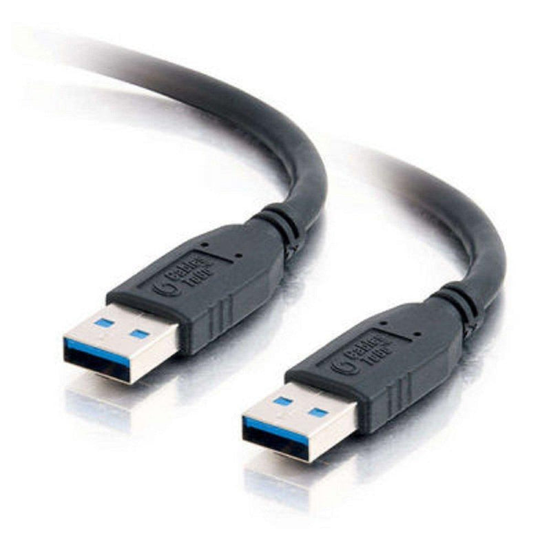C2G USB Short Extension Cable, USB Cable, USB A to A Cable, Black, 3.28 Feet (1 Meter), Cables to Go 54170 USB A Male to A Male 3.3 Feet