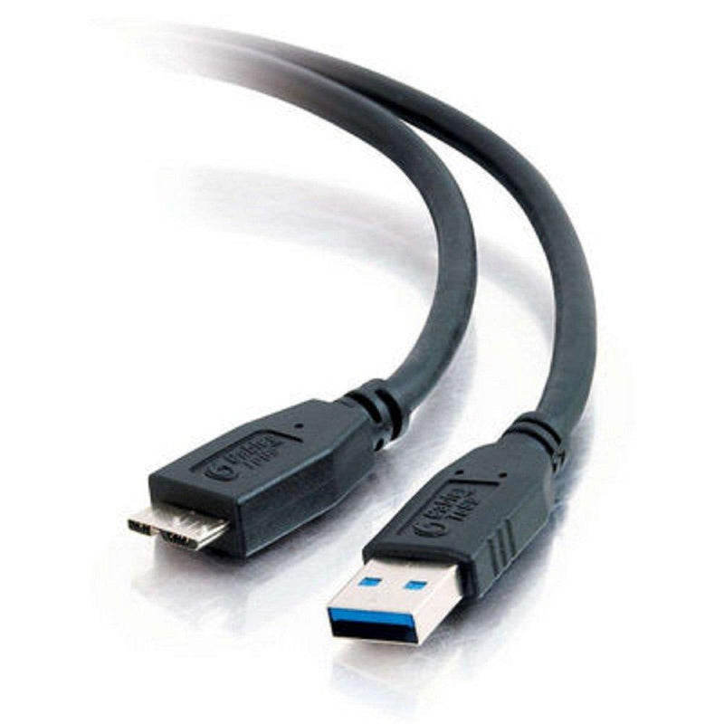 C2G USB Cable, USB 3.0 Cable, USB A to Mirco USB B Cable, 3.28 Feet (1 Meter), Black, Cables to Go 54176 USB A Male to Micro B Male 3.3 Feet
