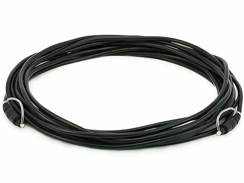 Monoprice - 102668 S/PDIF (Toslink) Digital Optical Audio Cable, 25ft Black