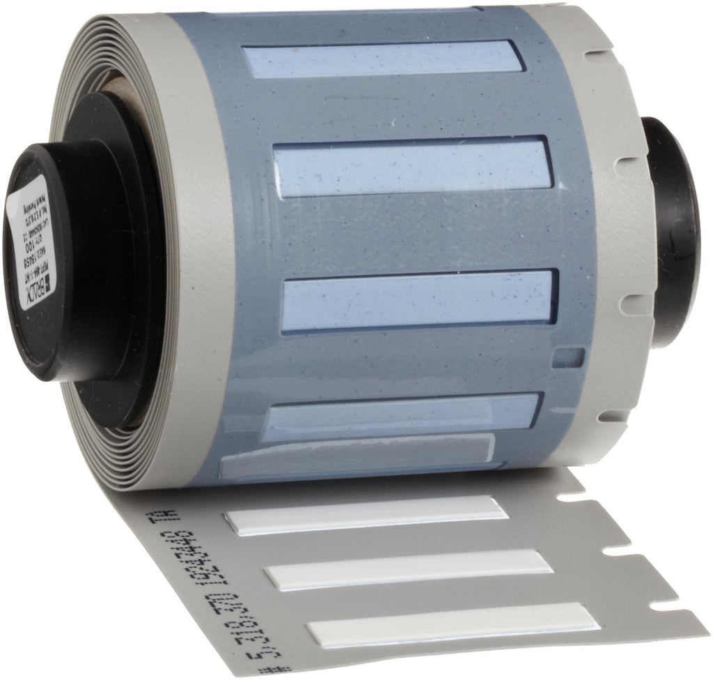 Brady - PSPT-094-1-WT-BRADY PSPT-094-1-WT TLS 2200 And TLS PC Link 0.182" Height, 1.015" Width, B-342 Heat-Shrink Polyolefin White Color Wire Marker Sleeves (100 Per Roll)