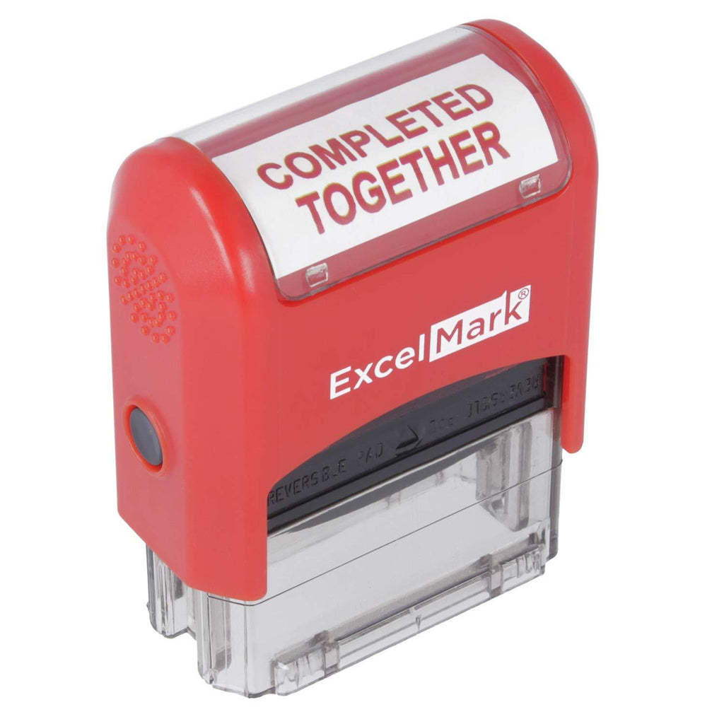 ExcelMark Self-Inking Rubber Teacher Grading Stamp - Completed Together