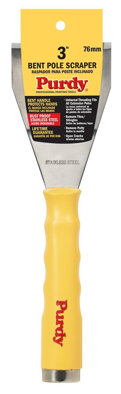 Purdy 14A900540 Premium Bent Pole Scraper, 3 inch, 3-Inch