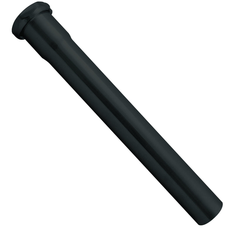 Westbrass D423-62 1-1/2" x 12" Slip Joint Extension Tube, Matte Black
