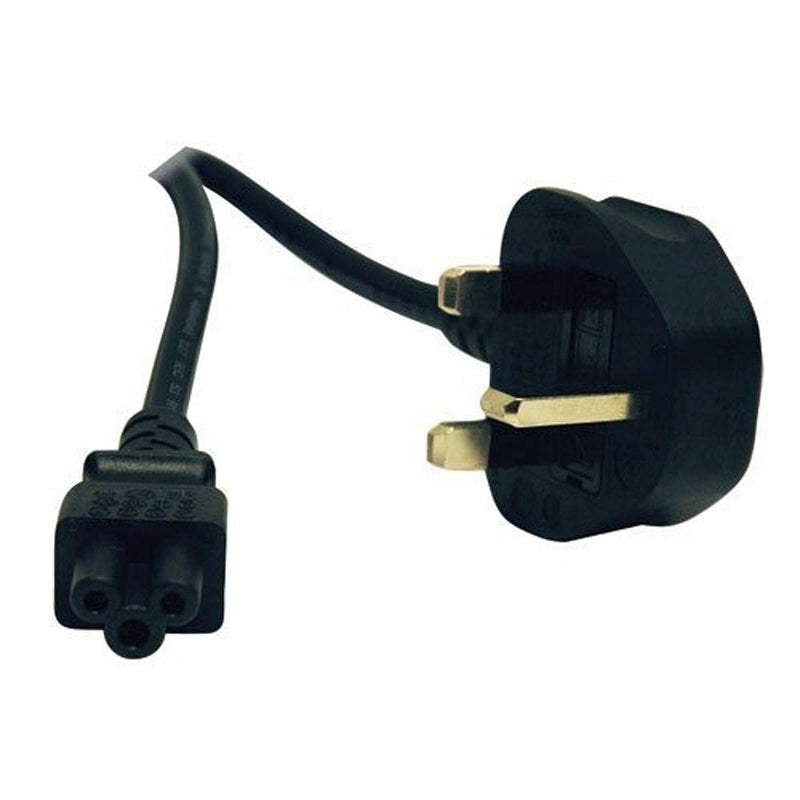 Tripp Lite Standard UK Computer Power Cord (C5 to BS-1363 UK Plug) 6-ft.(P060-006) , Black