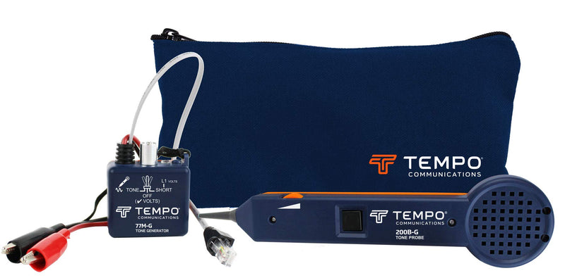TEMPO Communications 601K-G Tone and Probe Kit – Tone Tracing Kit – Includes Tone Probe and Tone Generator (formerly Greenlee Communications)
