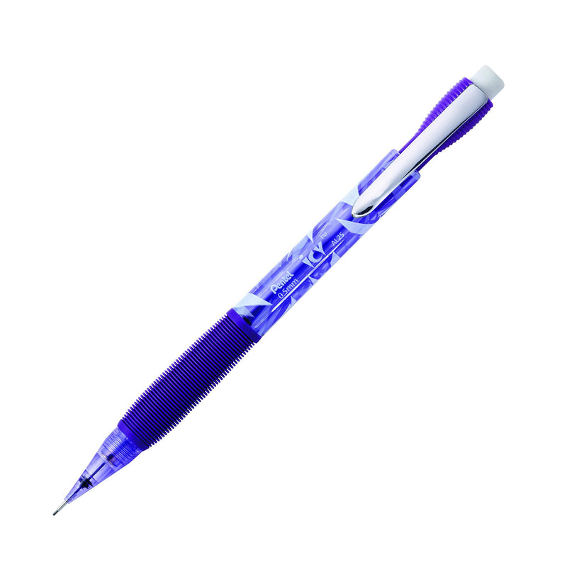 Pentel Icy Automatic Pencil, 0.5mm, Violet Barrel, Box of 12 (AL25TV) (Appearance may vary) 1 12 Pack