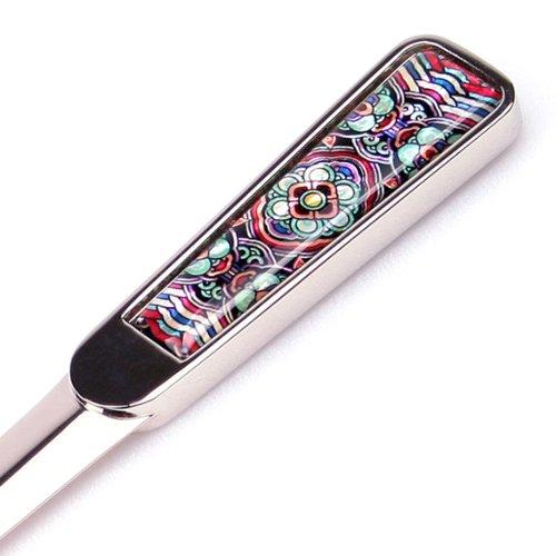 Mother of Pearl Mini Art Design Metal Steel Knife Office Sword Blade Hand Envelope Gift Letter Opener with Dancheong