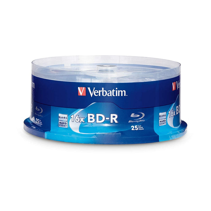 Verbatim BD-R 25GB 6X with Branded Surface - 25pk Spindle Box (97457) BD-R 25GB 16X Media Disc