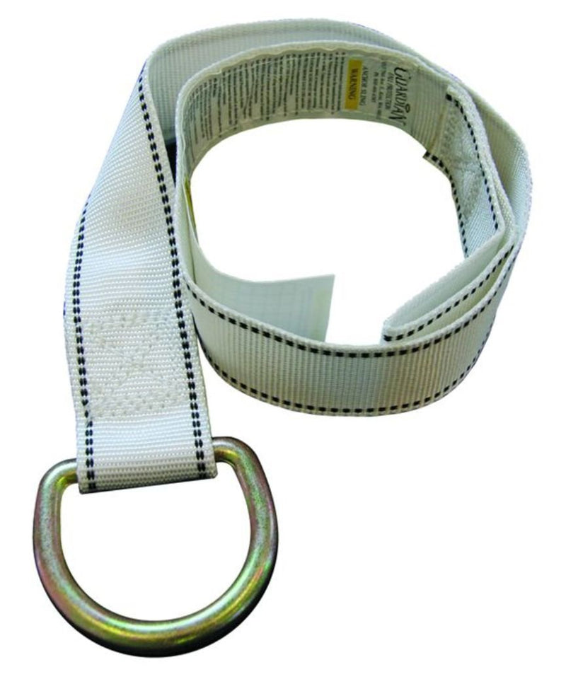 Guardian Fall Protection 10705 3-Foot White Lanyard Strap with D-Ring
