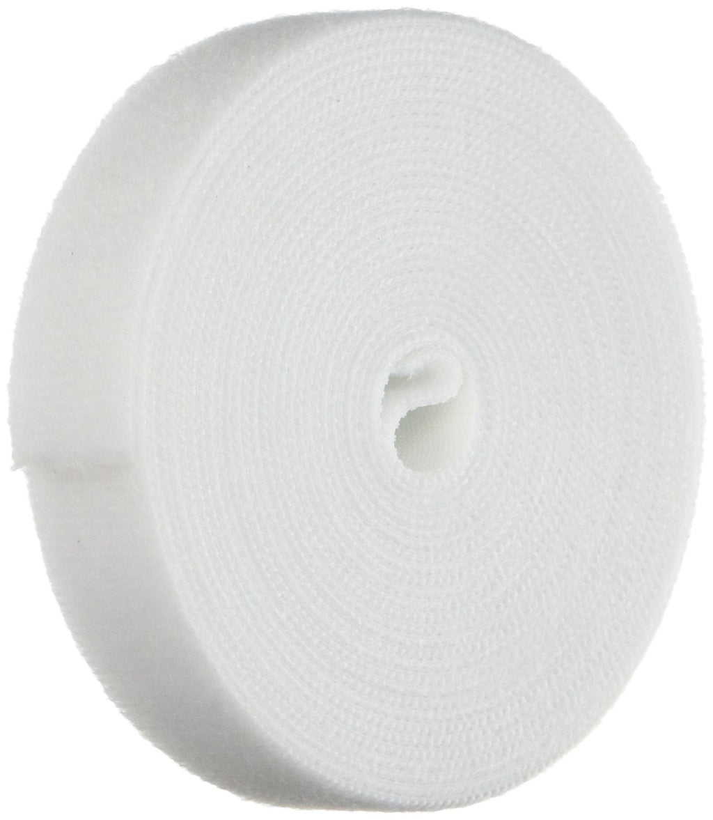 Monoprice Hook & Loop Fastening Tape 5 Yard/roll, 0.75-inch - White (105829) 1-Pack