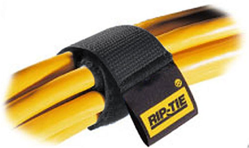 Hook-and-Loop Cable Tie,9 in,Black,PK10