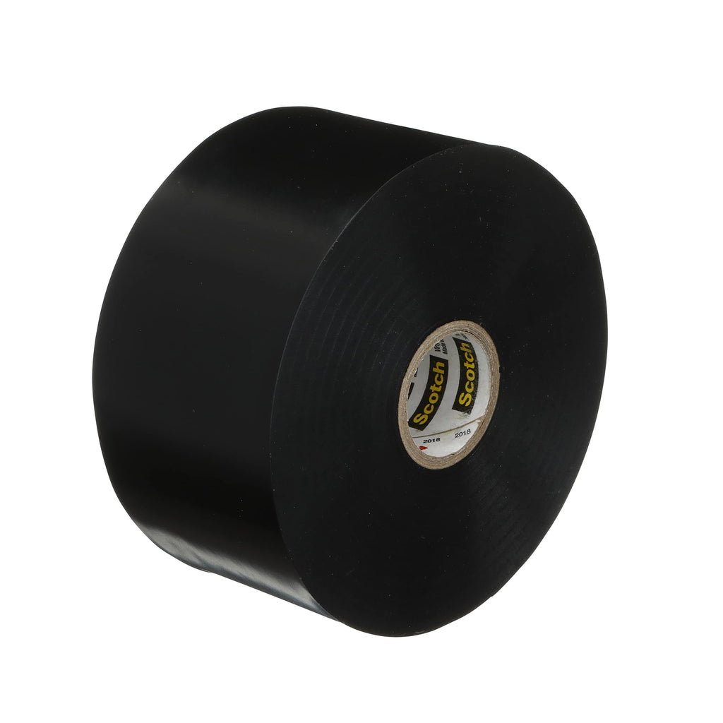 Scotch Vinyl Electrical Tape Super 88, 2 in x 36 yd, Black, 1 Roll, Premium Grade, Rubber Resin Adhesive, PVC Backing, All-Season Heavy Duty Electric Tape