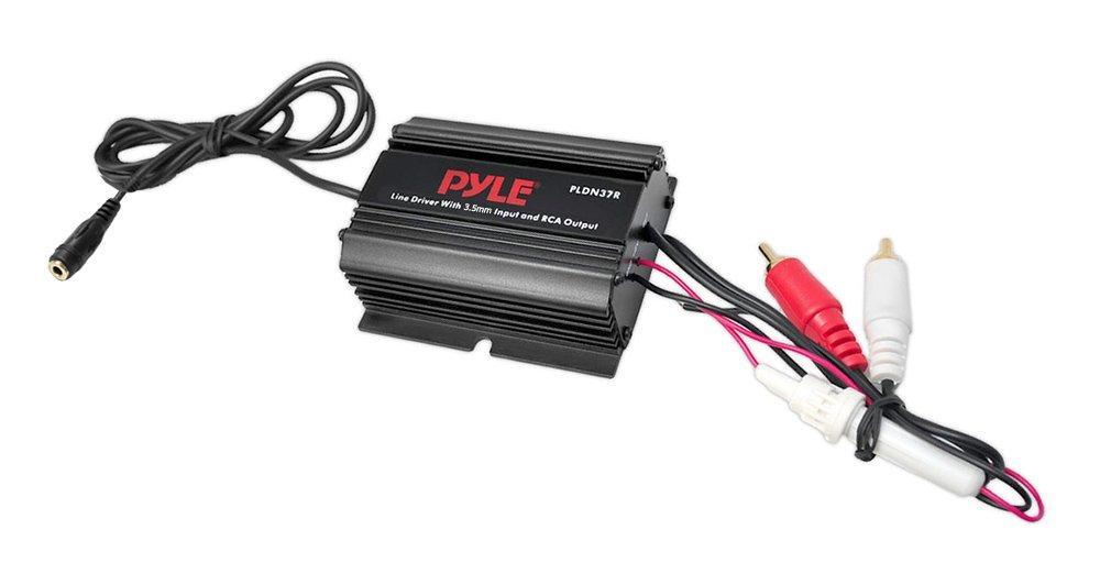 Pyle PLDN37R Audio Ground Loop Isolator/Audio Line Driver with 3.5mm (1/8") to RCA Stereo Jacks Standard Packaging