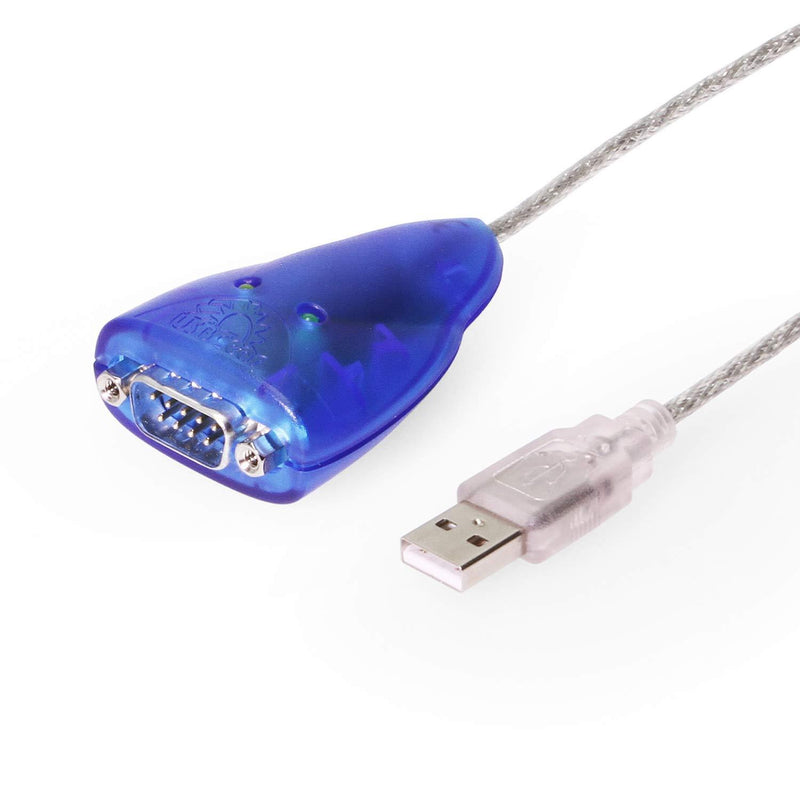 USBGear 6ft. USB to RS232 Converter for Windows 7 (32/64bit) FTDI CHIP RX/TX LED
