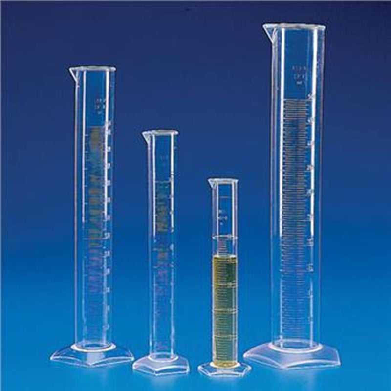 Globe Scientific 601570-1 Polymethylpentene Graduated Cylinder, Molded Graduations, 10mL Capacity