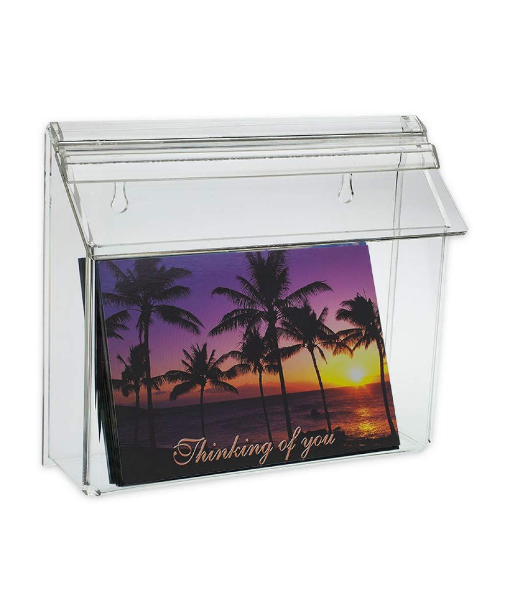 SOURCEONE.ORG Source One Wall Mount Postcard Holder Outdoor Style Brochure Holder 1 Pack