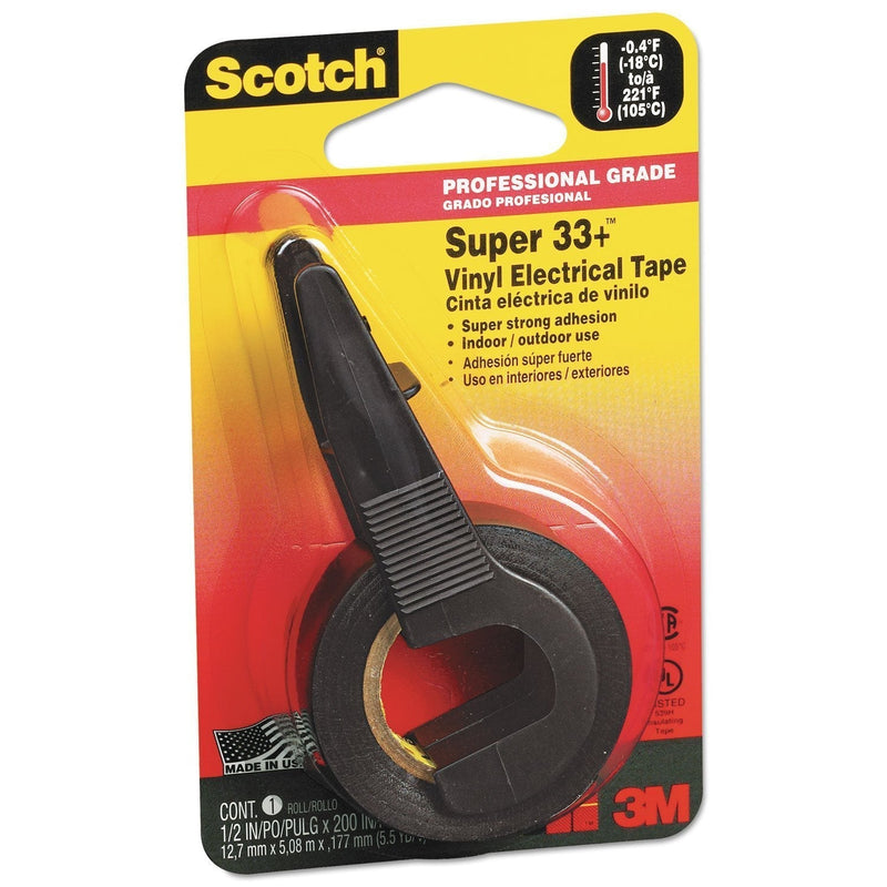 Scotch 194NA Vinyl Electrical Tape, 200" Length x 0.5" Width